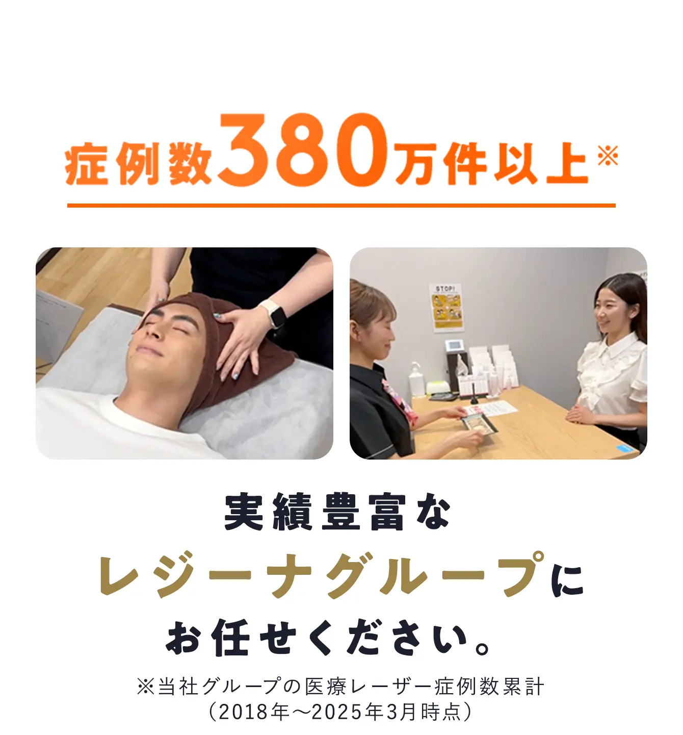 だから、症例数380万件以上※