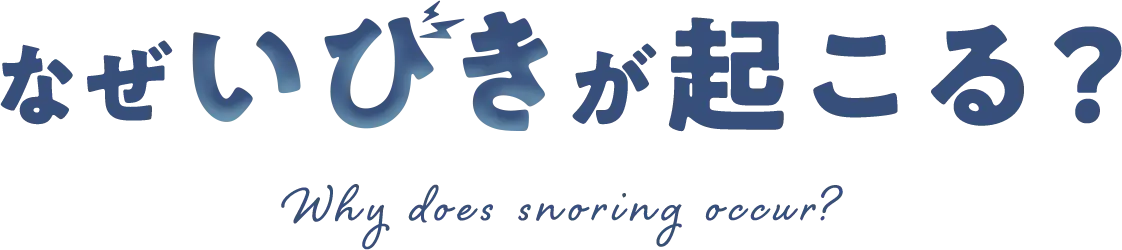 なぜいびきが起こる？